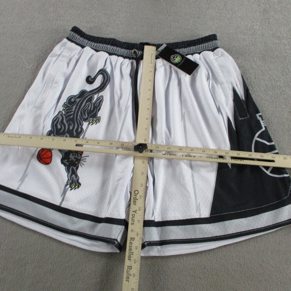 In the Lab Stealth Shorts Men Large White Basketball Drawstring Heavyweight Mesh - Picture 5 of 10